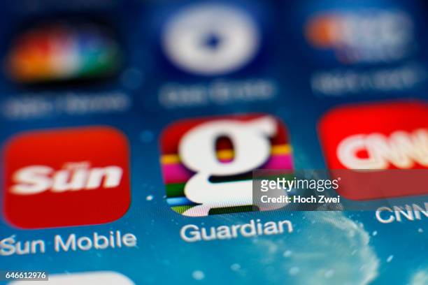 Guardian-Icon auf einem auf einem iPhone