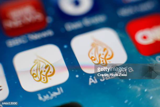 "Al Jazeera"-Icon auf einem auf einem iPhone