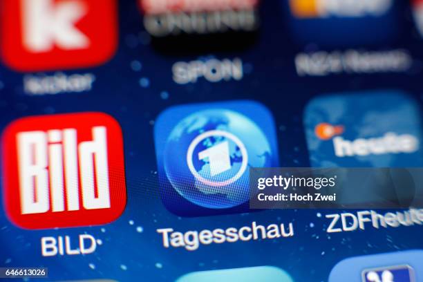 Tagesschau-Icon auf einem auf einem iPhone