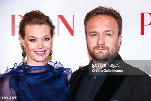 Tamara Arciuch and Bartlomiej Kasprzykowski participate in the Srebrne Jablka 2016 awards gala on February 27, 2017 in Warsaw, Poland. The Srebrne...