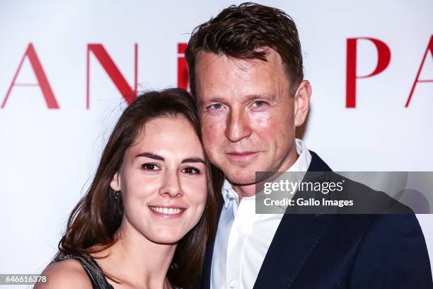 Wojciech Blach with his wife seen during the Srebrne Jablka 2016 awards gala on February 27, 2017 in Warsaw, Poland. The Srebrne Jablka annual awards...