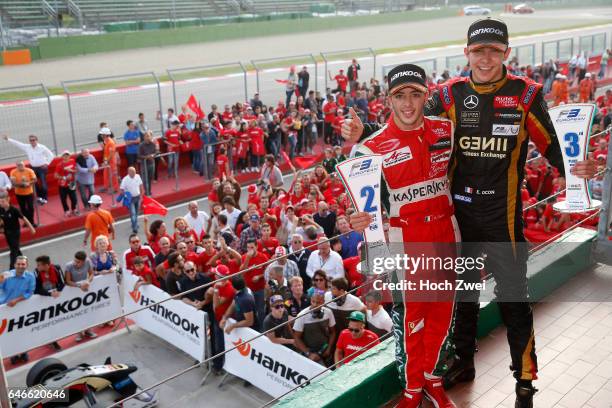 Prize giving ceremony, 25 Antonio Fuoco , 2 Esteban Ocon , FIA Formula 3 European Championship, round 10, race 3, Imola - 10. - 12. October 2014