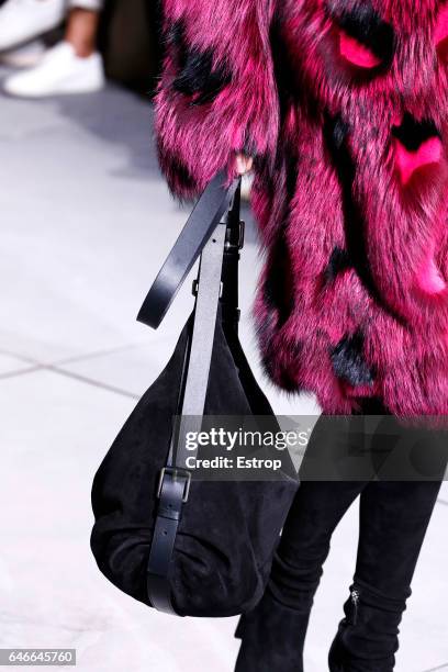 Bag detail at the Michael Kors show during the New York Fashion Week February 2017 collections on February 15, 2017 in New York City.