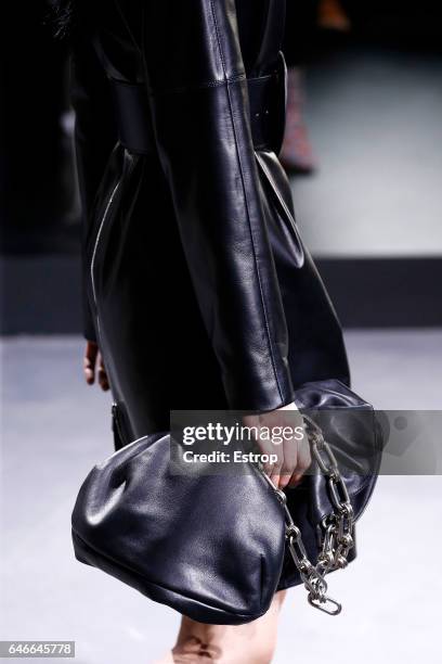 Bag detail at the Michael Kors show during the New York Fashion Week February 2017 collections on February 15, 2017 in New York City.