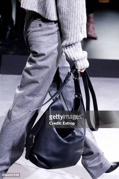 Bag detail at the Michael Kors show during the New York Fashion Week February 2017 collections on February 15, 2017 in New York City.