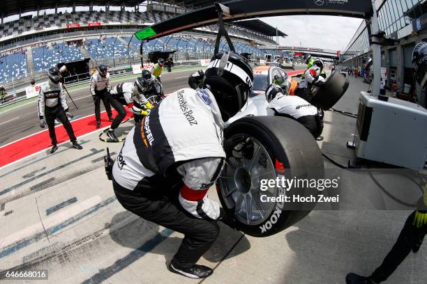 Race Lausitzring, Mercedes Boxenstop Mannschaft, pit stop crew,