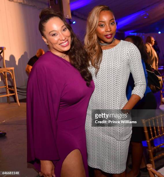 Chrystale Wilson and Erica Ash attend Champion The Dream at Park Tavern on February 28, 2017 in Atlanta, Georgia.