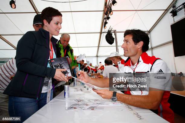 Heures du Mans, Porsche-Mitarbeiter Camp Autogramm-Stunde Porsche Team: Mark Webber