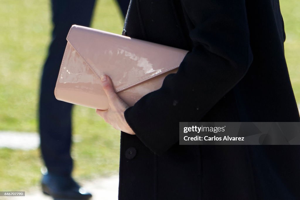Queen Letizia Of Spain Attends An International Congress in Avila