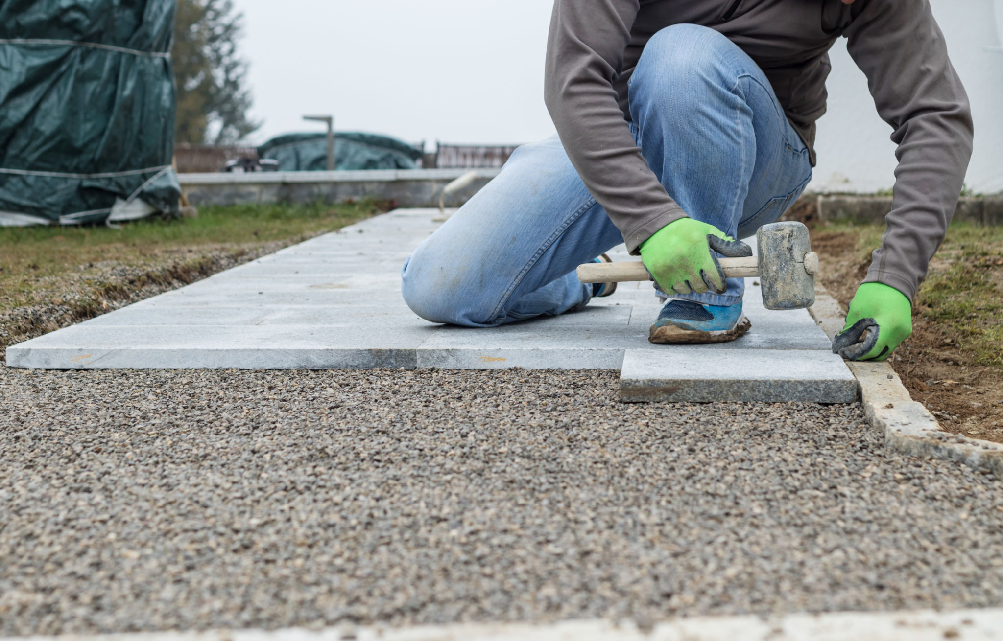 gravel installation