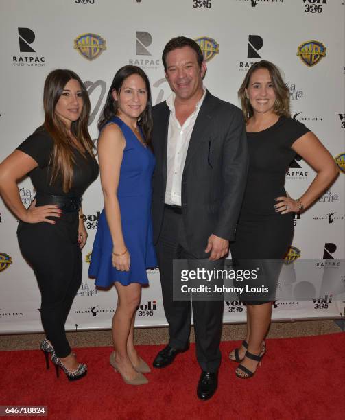 Iris Valdez, Ana Diaz, Victor Barroso and Andrea Dominguez attend the Miami Premiere of RatPac Documentary Films One Day Since Yesterday: Peter...