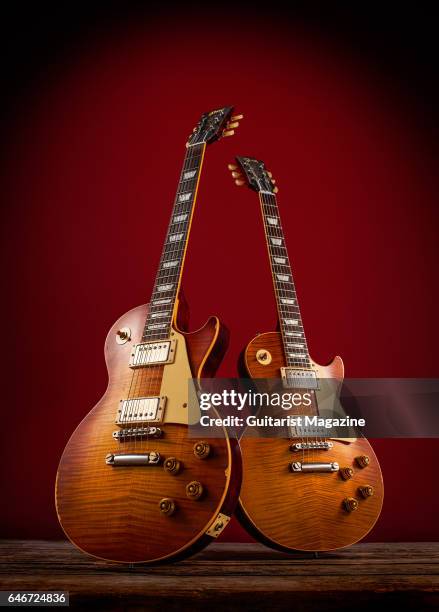 Gibson Les Paul '60 Reissue and Gibson Les Paul '59 Reissue electric guitar, taken on May 23, 2016.