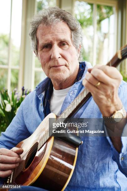 Portrait of English musician John Illsley, photographed at his home in Hampshire, on March 23, 2016.
