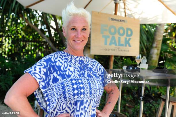 Chef Anne Burrell attends SiriusXM's Food Talk with Geoffrey Zakarian at Miami Beach EDITION on February 24, 2017 in Miami, Florida.