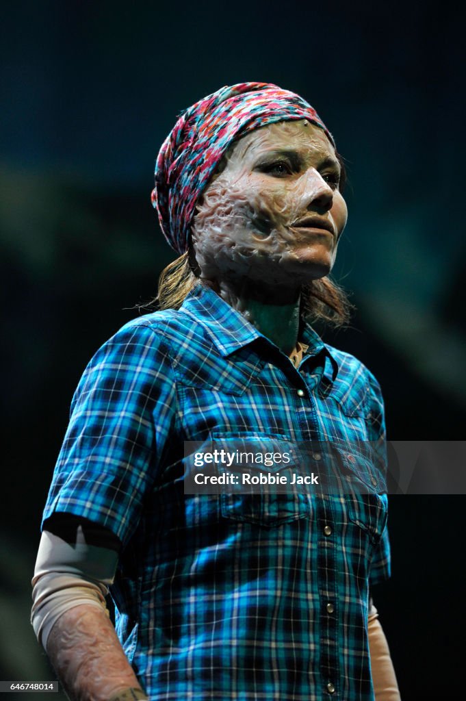 The National Theatre's Production Of Lindsey Ferrentino's Ugly Lies The Bone At The National Theatre.