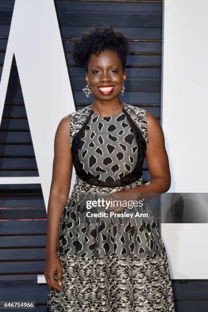 Adepero Oduye attends the 2017 Vanity Fair Oscar Party hosted by Graydon Carter at Wallis Annenberg Center for the Performing Arts on February 26,...