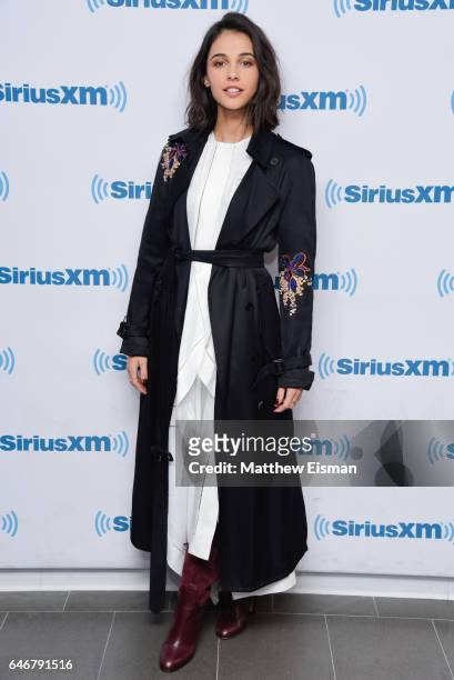 Actress Naomi Scott of the new film 'Power Rangers' visits at SiriusXM Studios on March 1, 2017 in New York City.