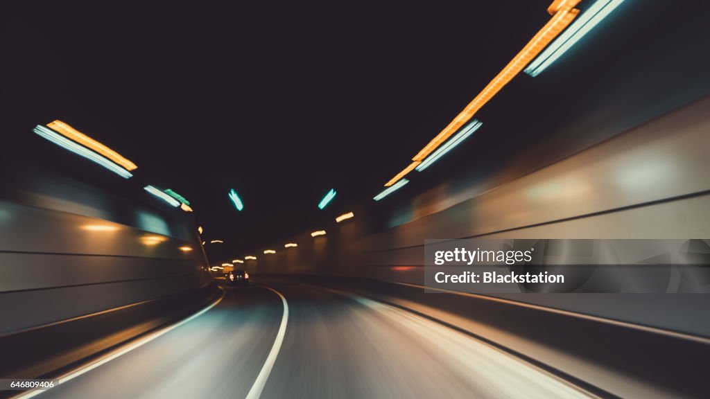 The tunnel in the city