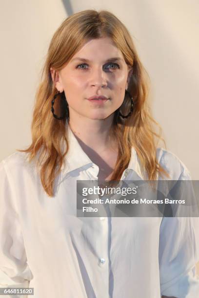 Clemence Poesy attends the H&M Studio show as part of the Paris Fashion Week on March 1, 2017 in Paris, France.