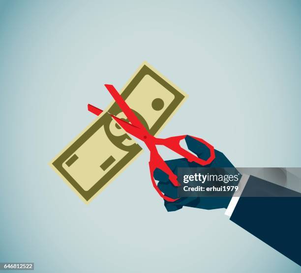 business - holding scissors stock illustrations