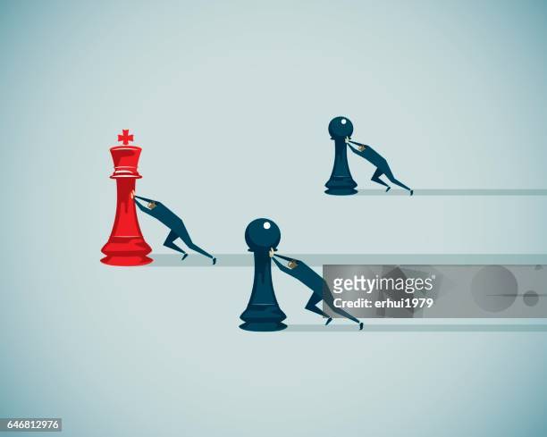strategie  - king chess piece stock-grafiken, -clipart, -cartoons und -symbole