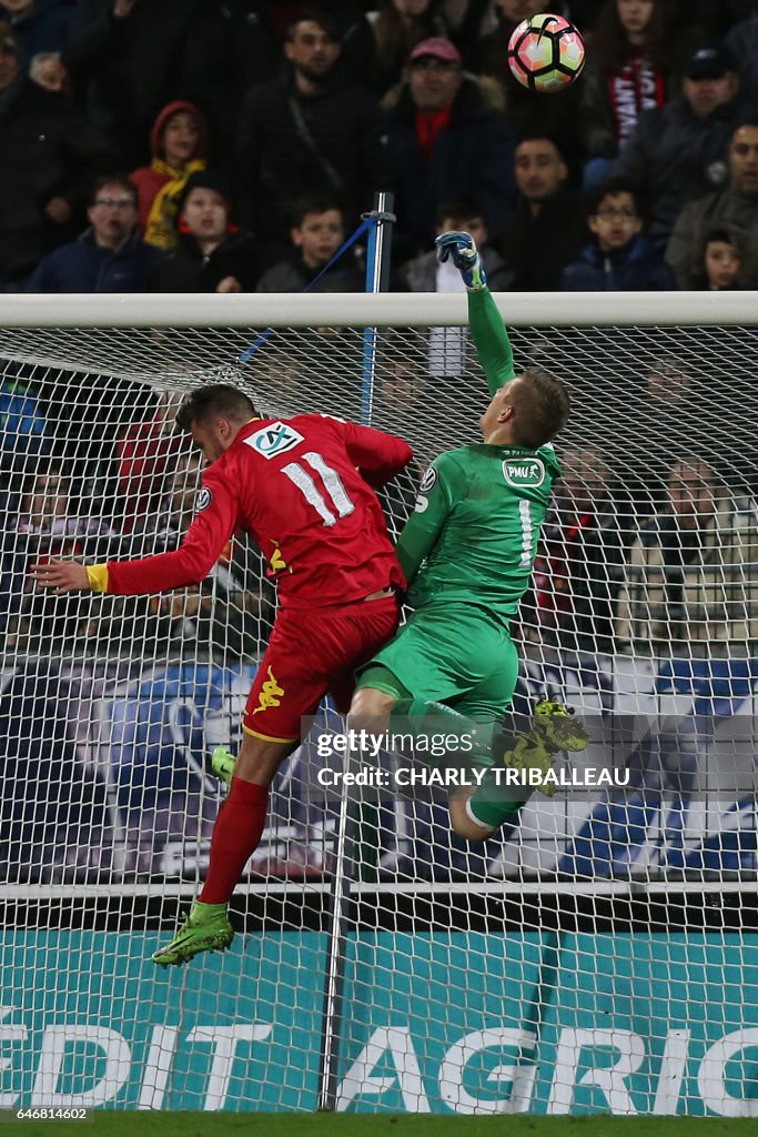 FBL-FRA-CUP-QUEVILLY ROUEN-GUINGAMP