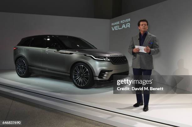 Design Director of Jaguar Land Rover Gerry McGovern attends the world premiere launch of the new Range Rover Velar at Design Museum on March 1, 2017...