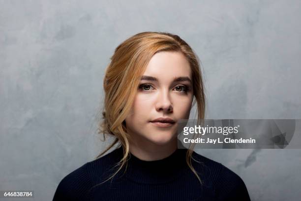Actress Florence Pugh, from the film, "Lady MacBeth," is photographed at the 2017 Sundance Film Festival for Los Angeles Times on January 20, 2017 in...