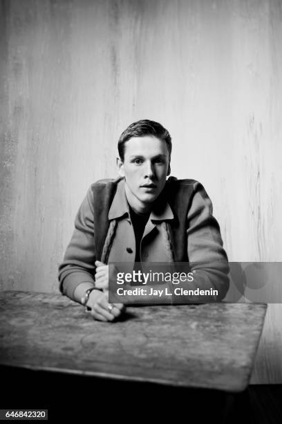 Actor Harris Dickinson, from the film Beach Rats, is photographed at the 2017 Sundance Film Festival for Los Angeles Times on January 23, 2017 in...