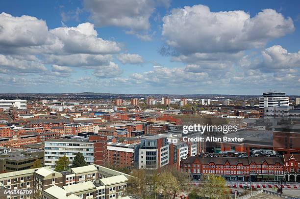 aerial view of birmingham's jewellery quarter - birmingham england bildbanksfoton och bilder