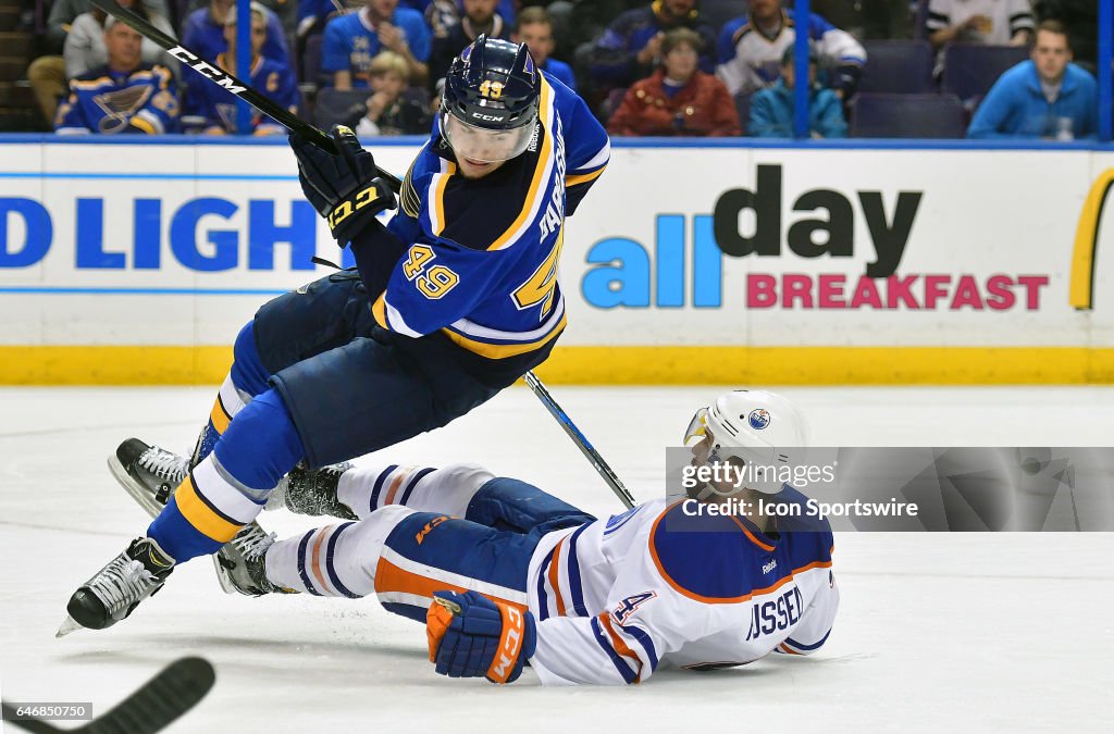 NHL: FEB 28 Oilers at Blues