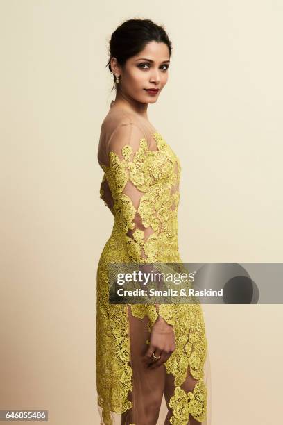Freida Pinto poses for portrait session at the 2017 Film Independent Spirit Awards on February 25, 2017 in Santa Monica, California.