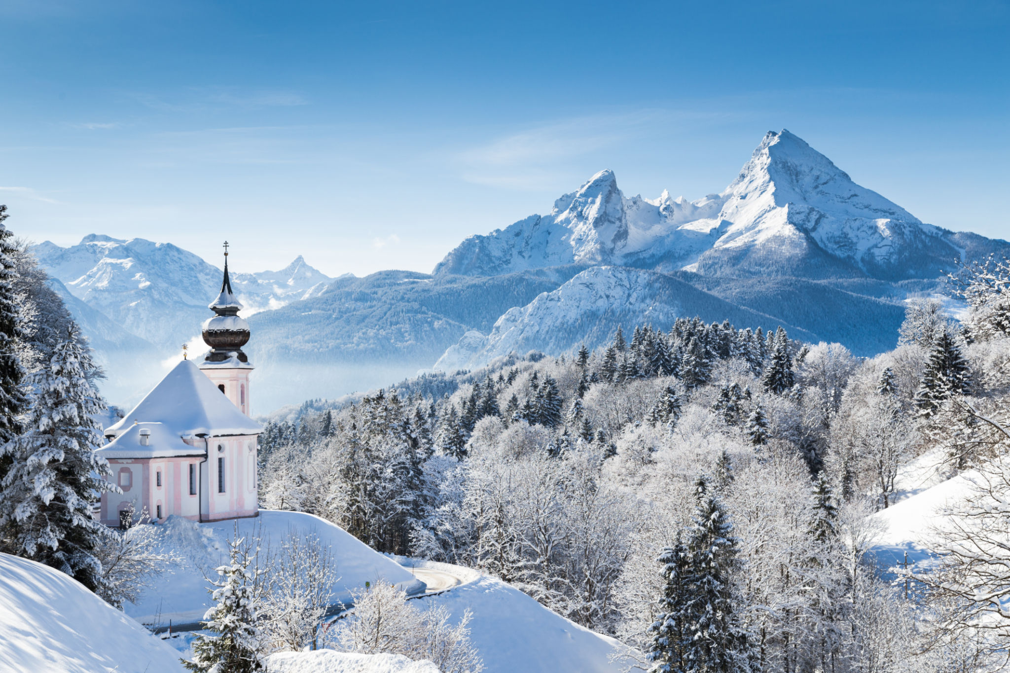 winter landscape Alps
