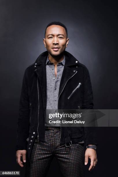 Singer-songwriter and actor John Legend is photographed for Fault Magazine on January 12, 2017 in Los Angeles, California.