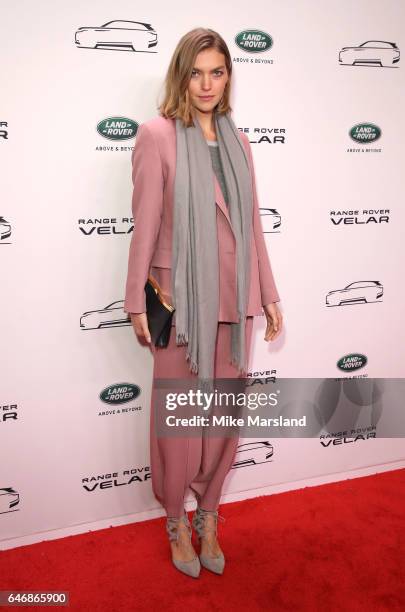 Arizona Muse arrives at the launch of the New Range Rover Velar on March 1, 2017 in London, United Kingdom.