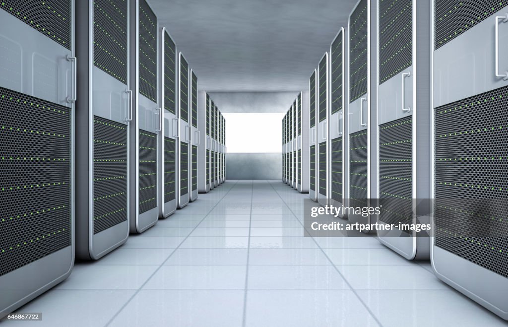 Computer Network Server Digital Illustration High-Res Stock Photo ...