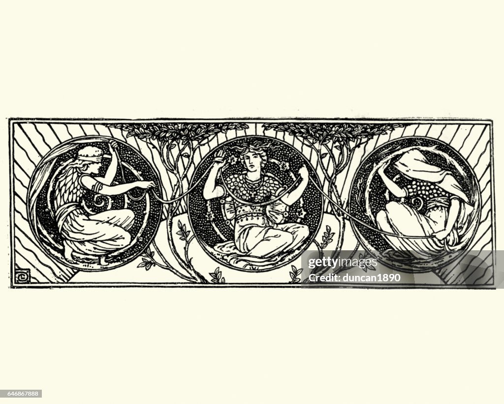 Neoclassical mythic figures