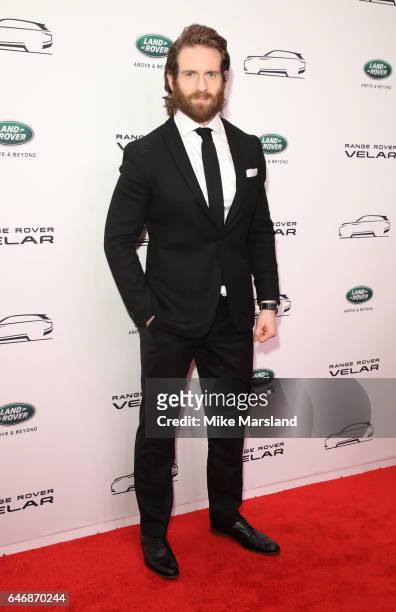 Craig McGinlay arrives at the launch of the New Range Rover Velar on March 1, 2017 in London, United Kingdom.