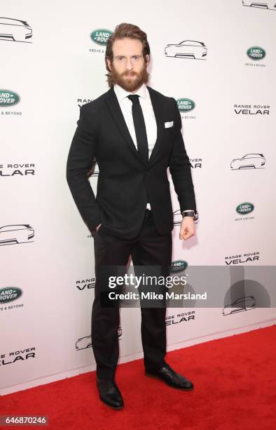 Craig McGinlay arrives at the launch of the New Range Rover Velar on March 1, 2017 in London, United Kingdom.