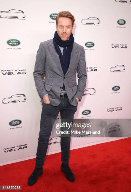 Damian Lewis arrives at the launch of the New Range Rover Velar on March 1, 2017 in London, United Kingdom.