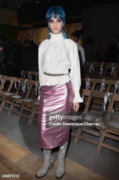 Sita Abellan attends the H&M Studio show as part of the Paris Fashion Week> on March 1, 2017 in Paris, France.