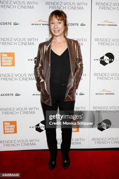 Actress and director Emmanuelle Bercot attends the 2017 Rendez-Vous With French Cinema Opening Night Premiere Of "Django" at The Film Society of...