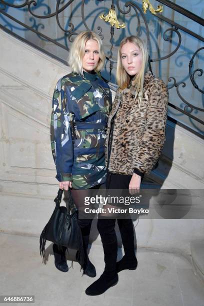 Alexandra Richards and Ella Rose Richards attend Kenzo La Collection Momento N°1 event at Kenzo Headquarters on March 1, 2017 in Paris, France.