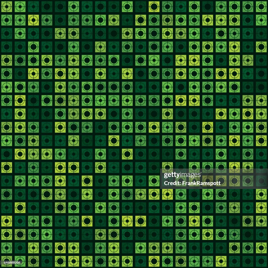 Vector Zielmuster Wald Square Circle