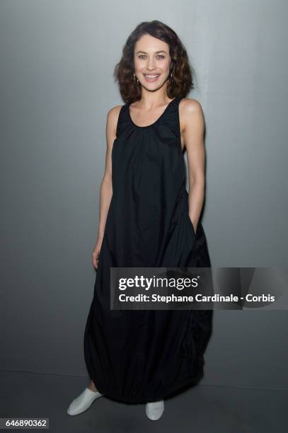 Olga Kurylenko attends the H&M Studio show as part of the Paris Fashion Week on March 1, 2017 in Paris, France.