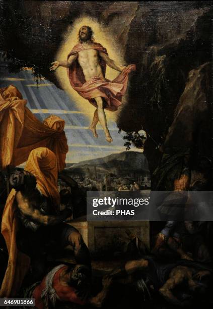 Paolo Veronese , . Italian Renaissance painter. Venetian School. Resurrection of Christ, 1570s. Oil on canvas. The State Hermitage Museum, Saint...