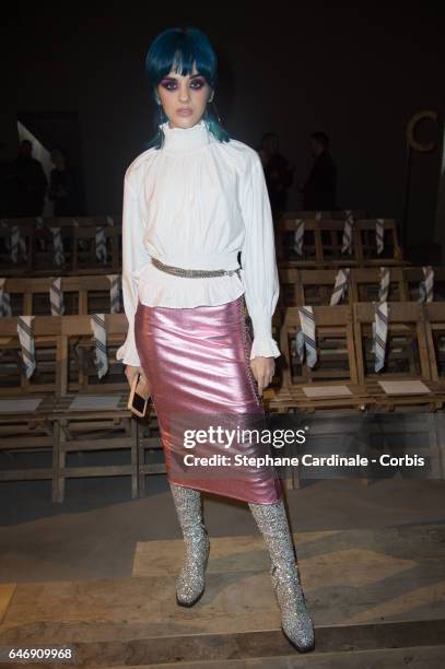 Sita Abellan attends the H&M Studio show as part of the Paris Fashion Week on March 1, 2017 in Paris, France.