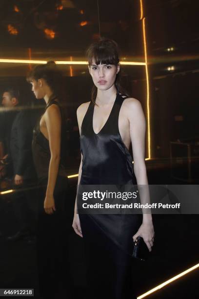 Vanessa Moody attends Yves Saint Laurent Beauty Party as part of the Paris Fashion Week Womenswear Fall/Winter 2017/2018 at Carre Des Sangliers on...