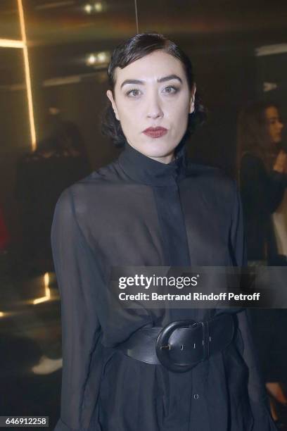 Mia Moretti attends Yves Saint Laurent Beauty Party as part of the Paris Fashion Week Womenswear Fall/Winter 2017/2018 at Carre Des Sangliers on...