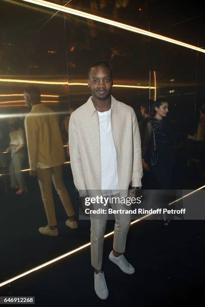 Actor Ahmed Drame attends Yves Saint Laurent Beauty Party as part of the Paris Fashion Week Womenswear Fall/Winter 2017/2018 at Carre Des Sangliers...